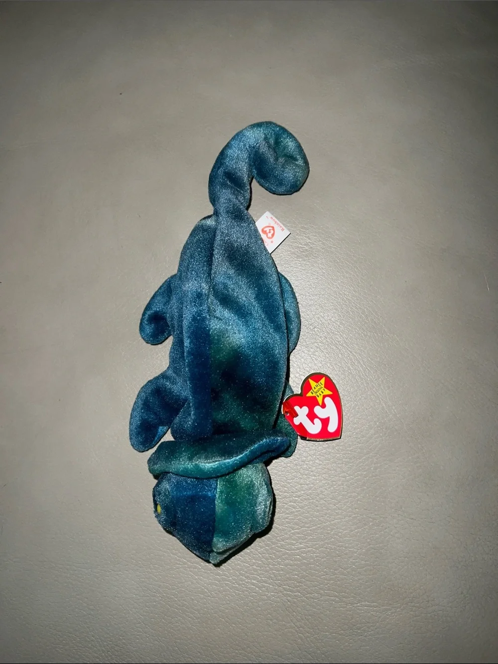 TY Blue-Green Chameleon Plush Toy - Soft Collectible